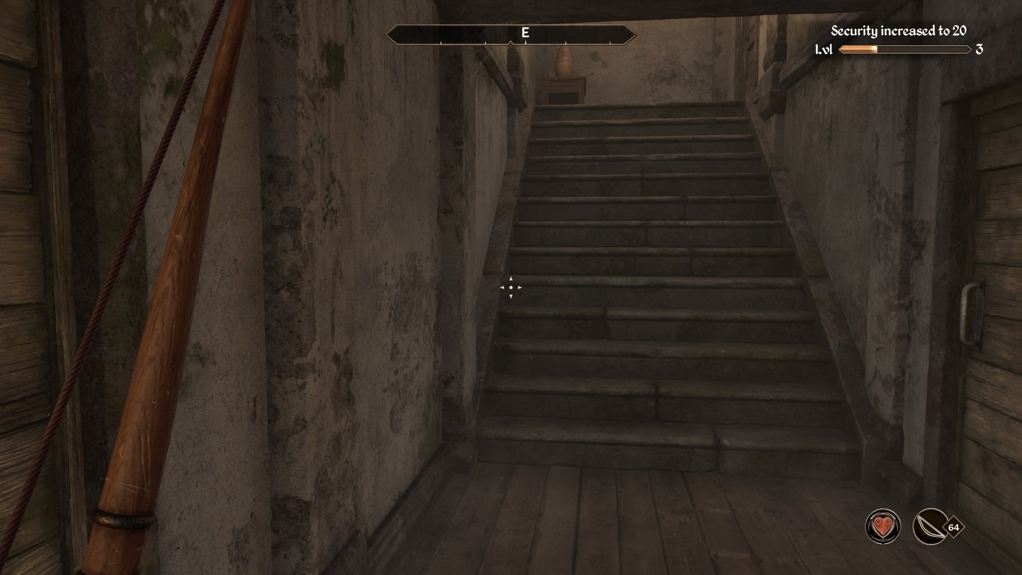 A player character in Oblivion Remastered with their security skill level increase showing - 5