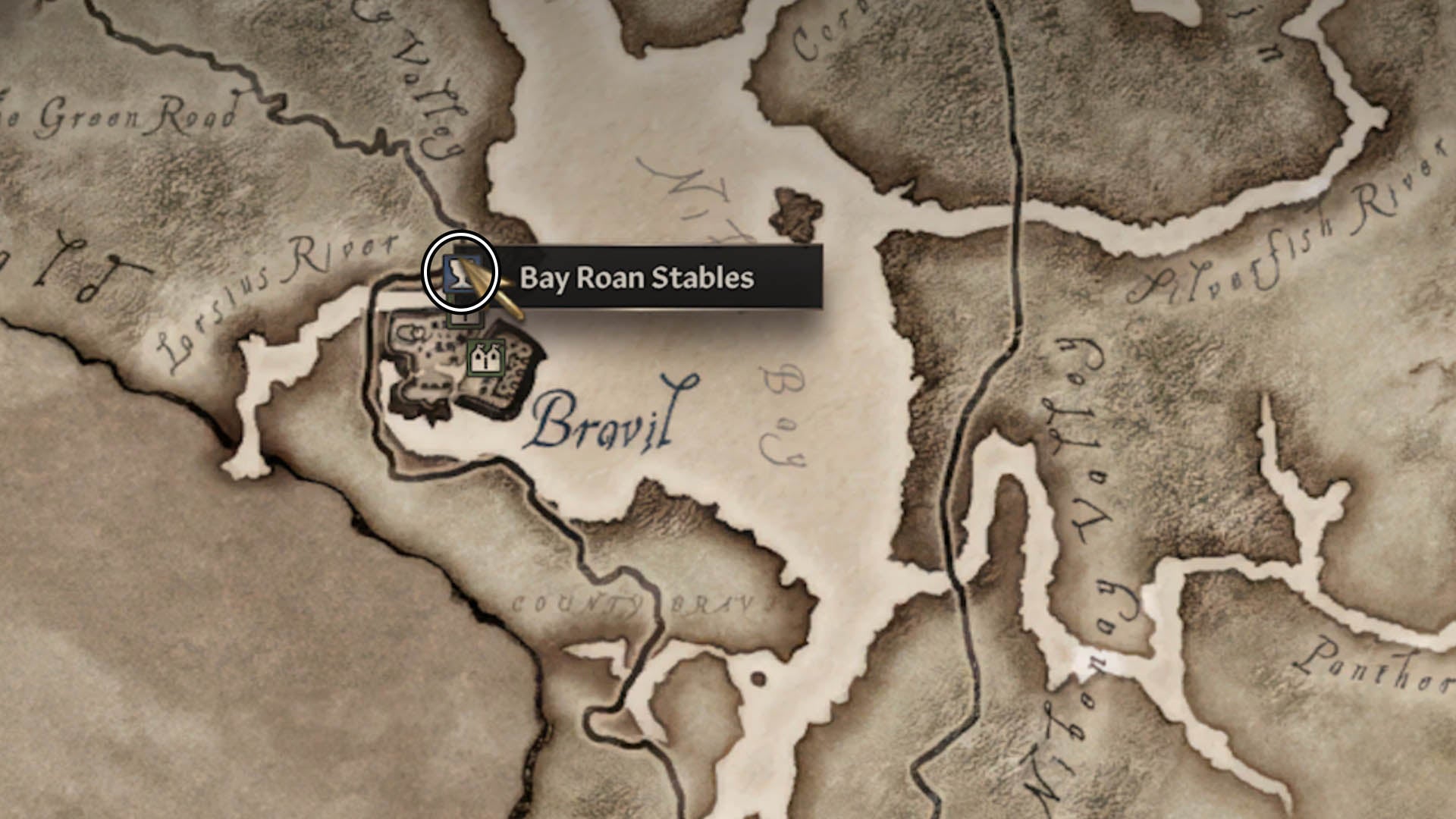 oblivion remastered bay roan stables map location