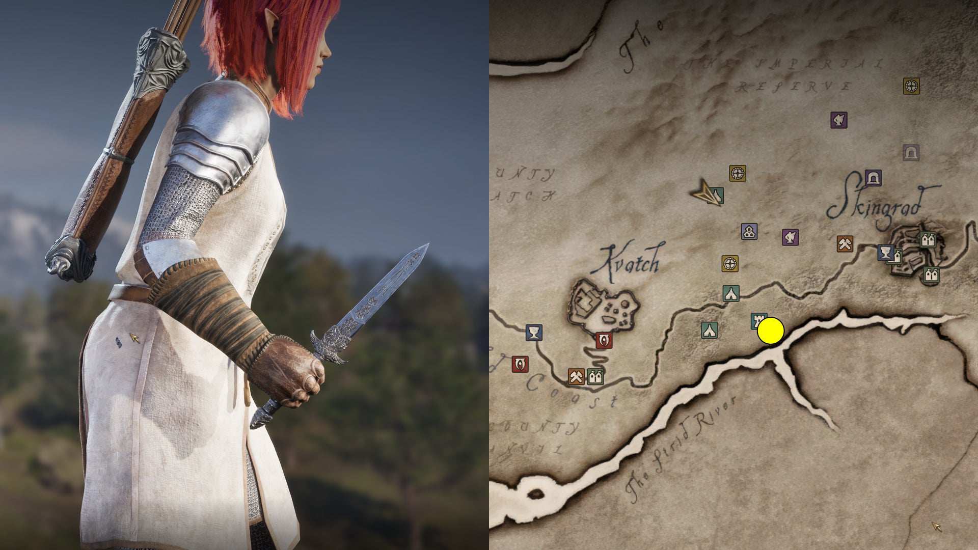 Dagger of Depletion and its location in Oblivion Remastered. - 10