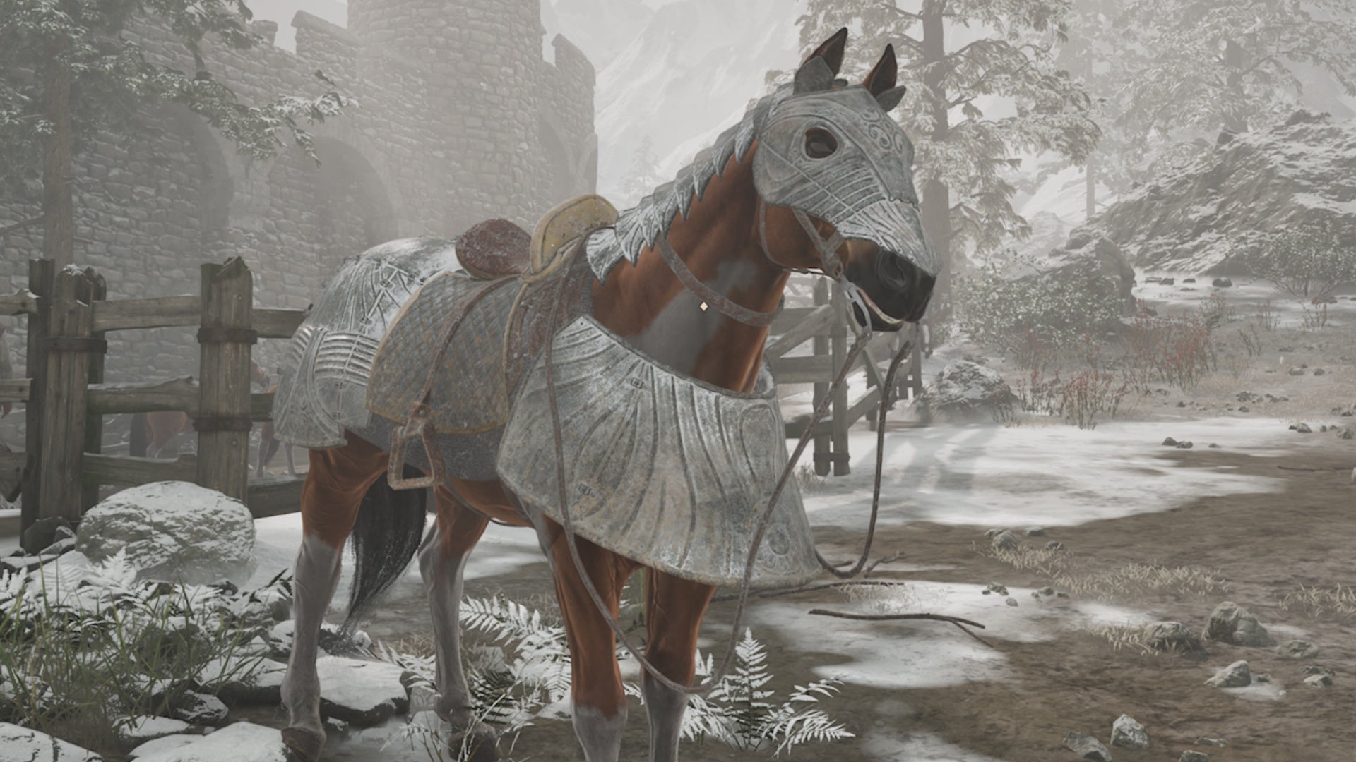oblivion remastered brown horse in armor