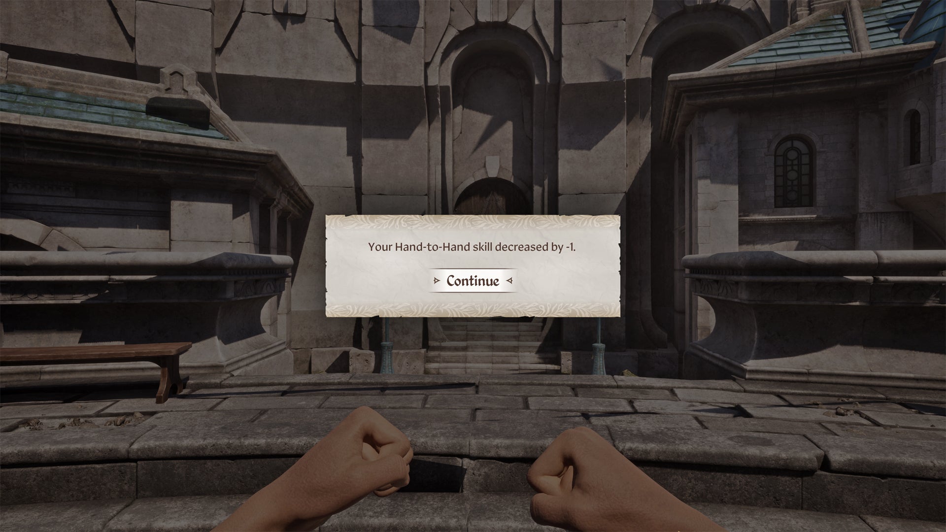 A playing losing a skill point after serving prison time in Oblivion Remastered. - 6