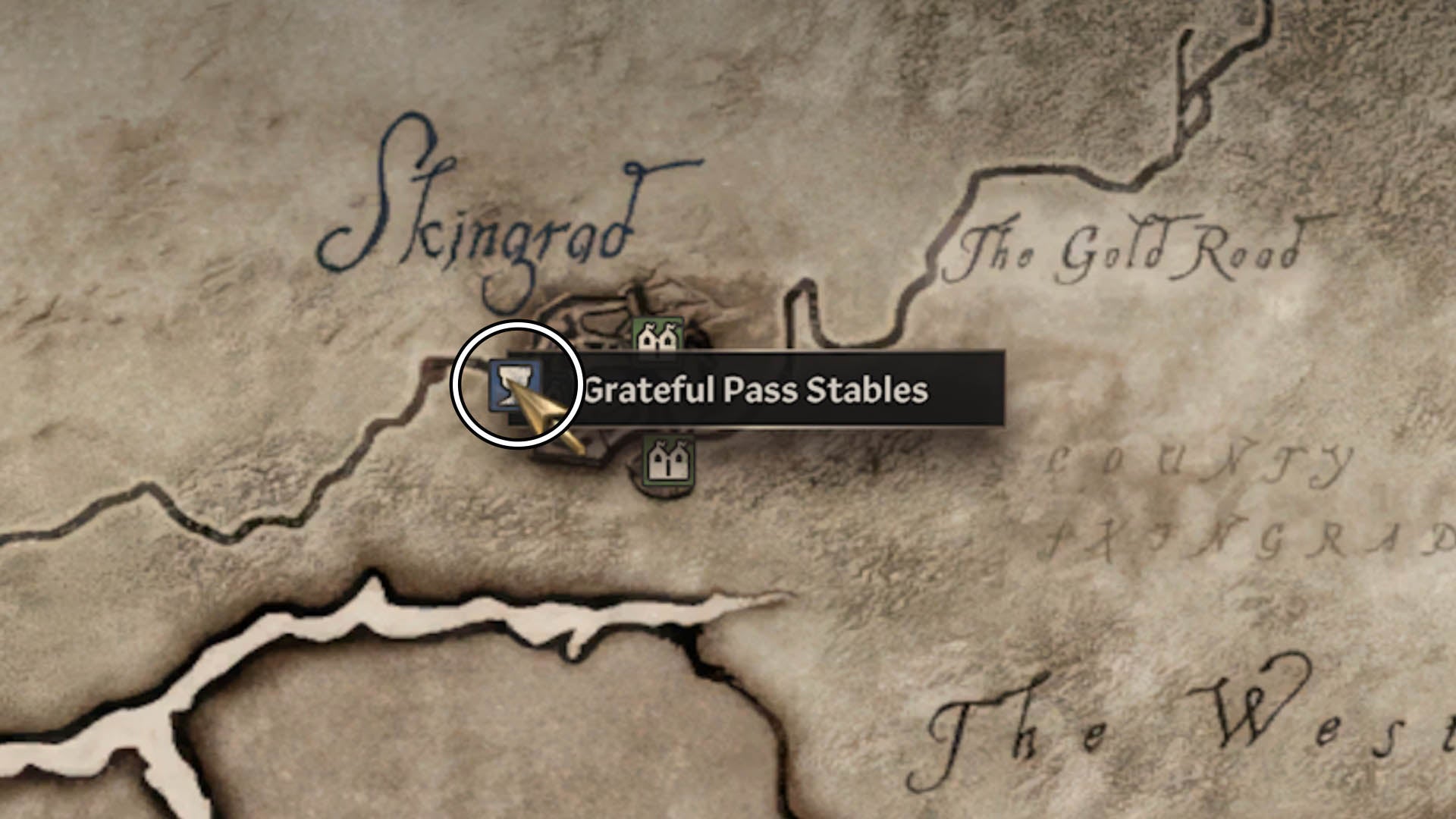 oblivion remastered grateful pass stables map location