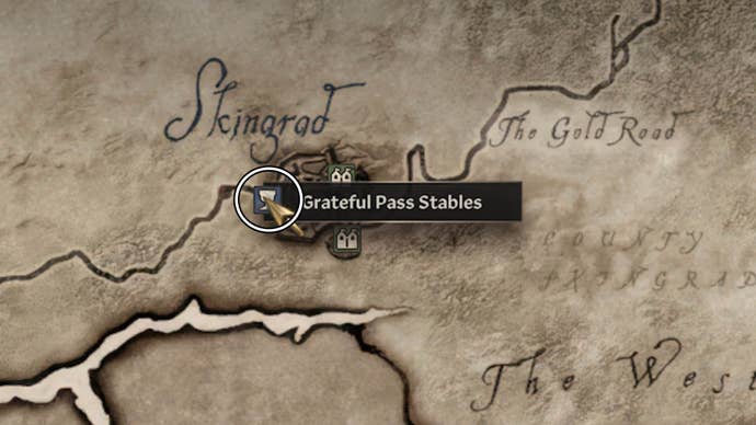 oblivion remastered grateful pass stables map location