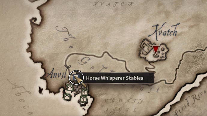 oblivion remastered horse whisperer stables map location