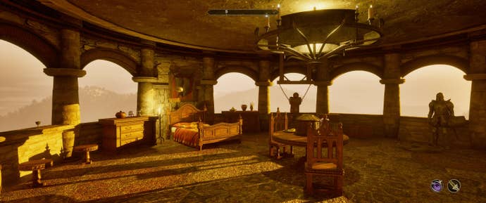 The interior of the Champion Penthouse mod for Oblivion Remastered.