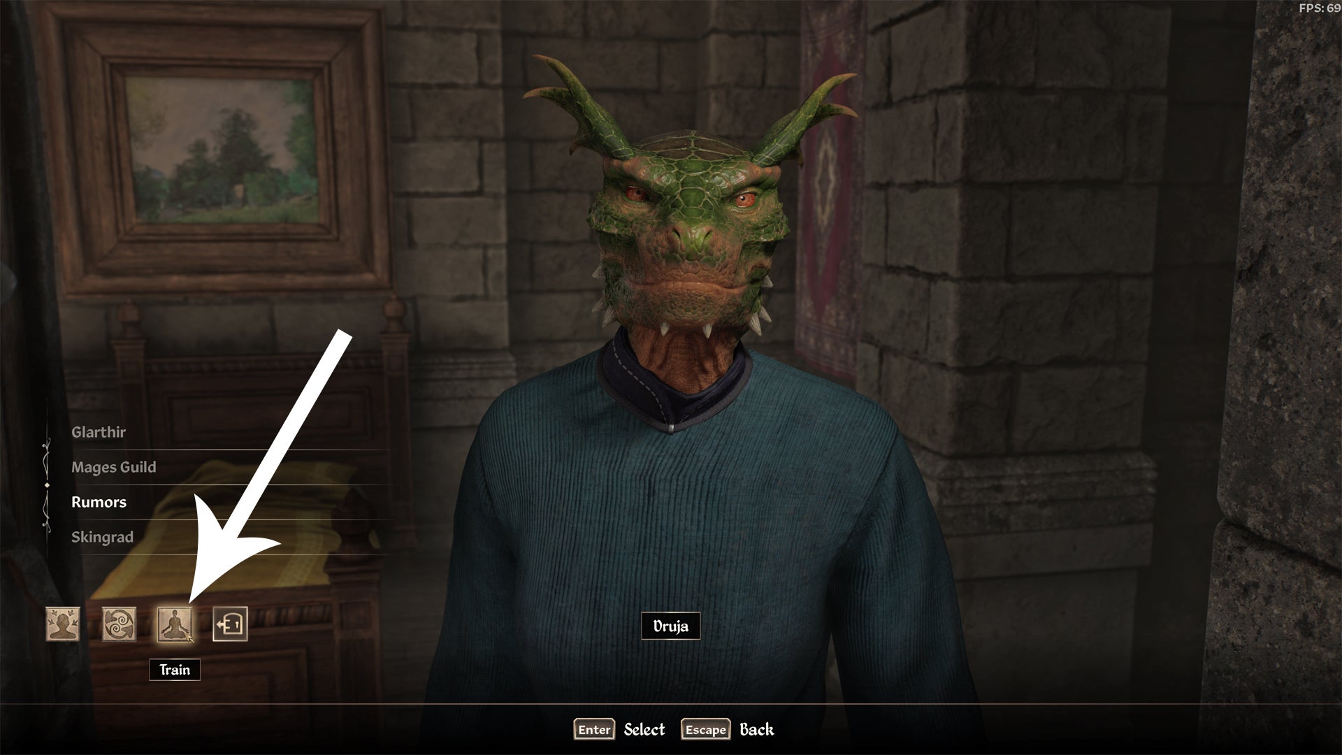 A skill Trainer in Oblivion Remastered. - 4