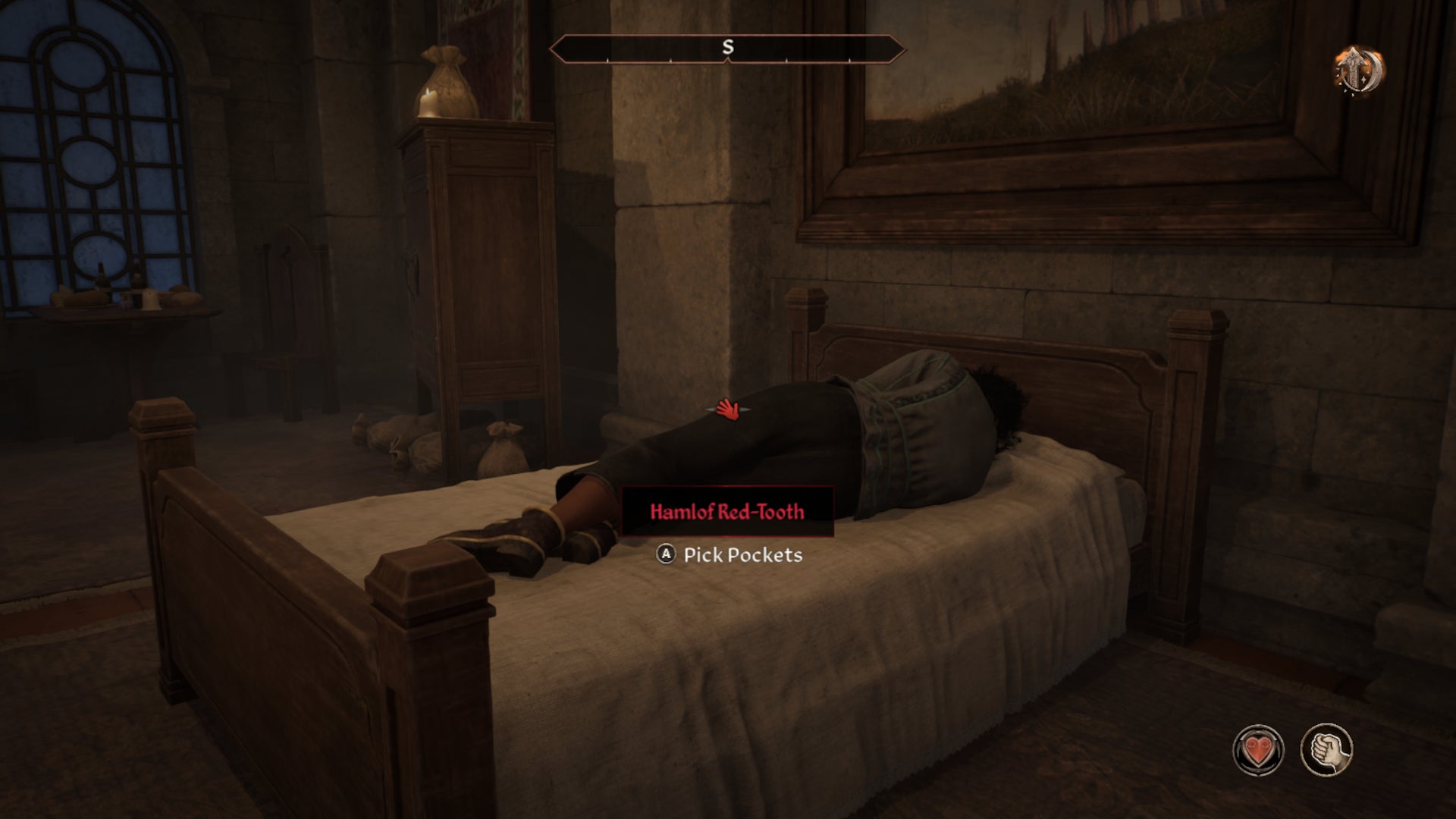 A shopkeeper sleeping in bed in Oblivion Remastered. - 5