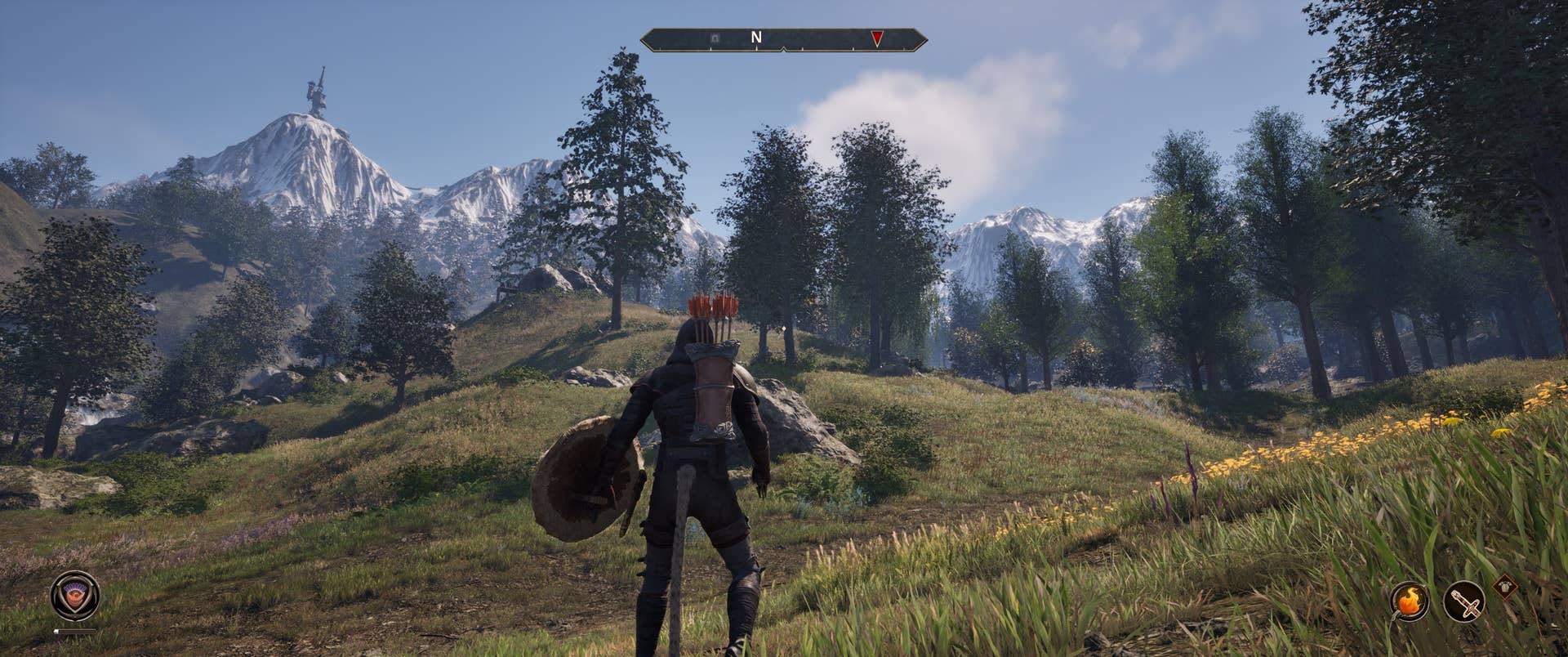 A sunny day in Oblivion Remastered.