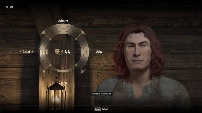 The persuasion wheel in Oblivion Remastered