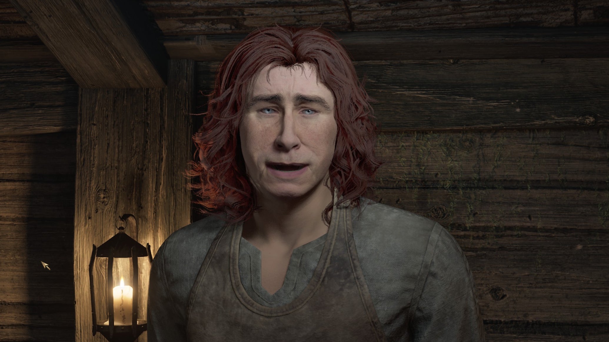 Manfred from Oblivion Remastered, with a vaguely pleasant expression on his face - 1