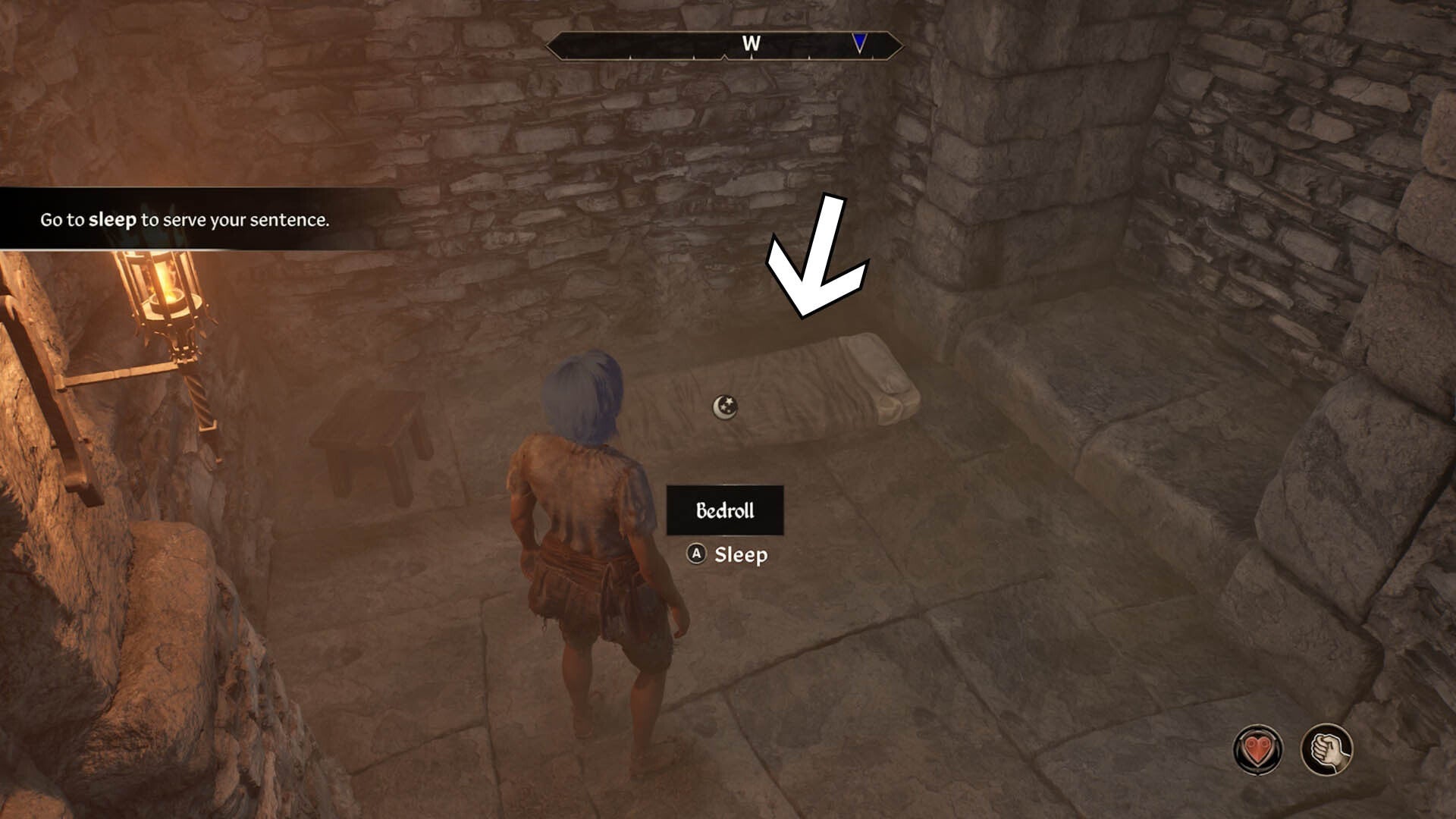 oblivion remastered prison cell bedroll to clear sentence