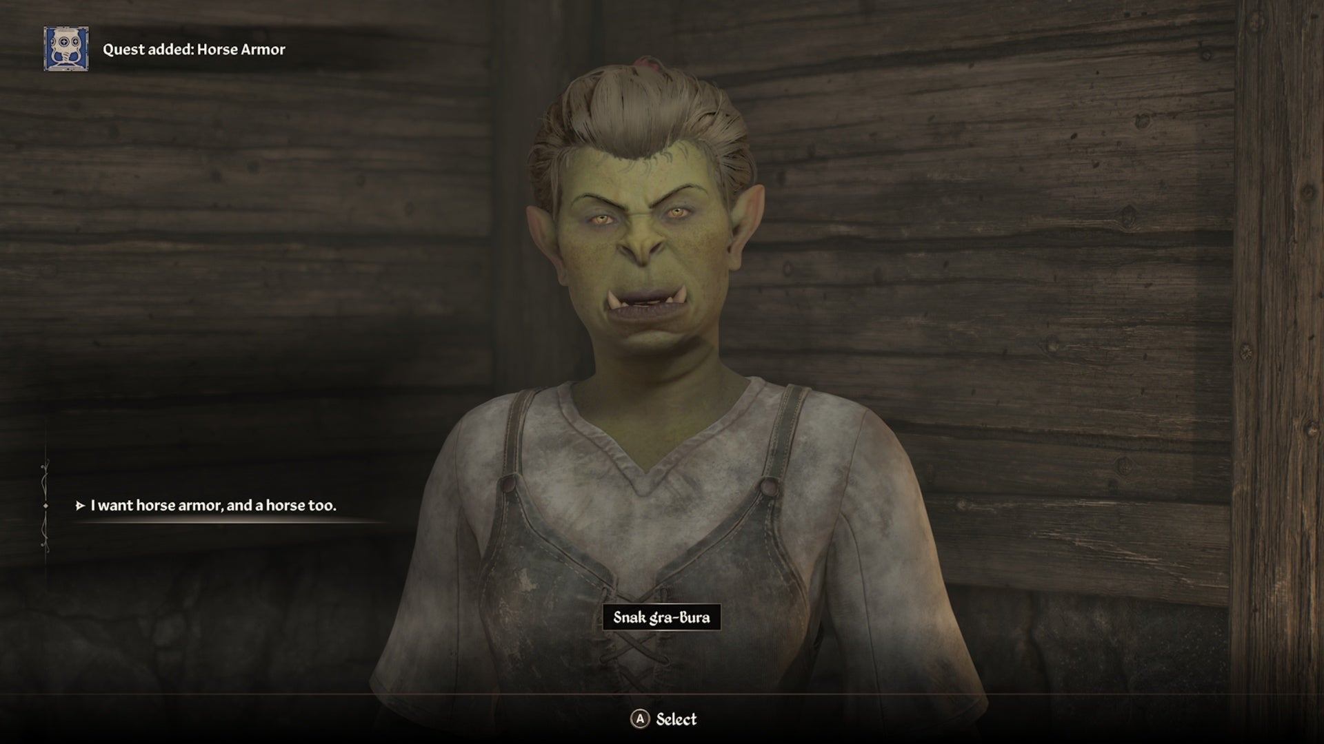 oblivion remastered snak gra-bura i want a horse conversation