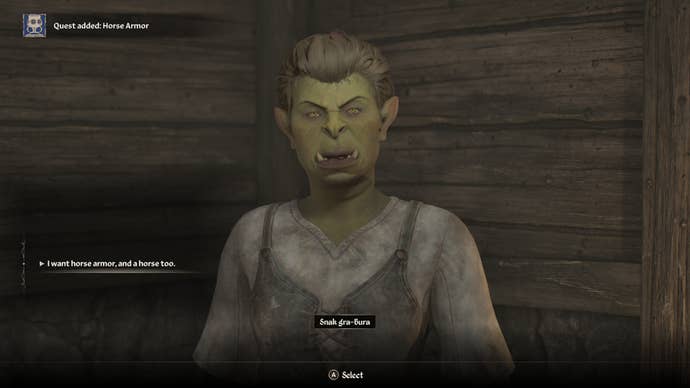 oblivion remastered snak gra-bura i want a horse conversation