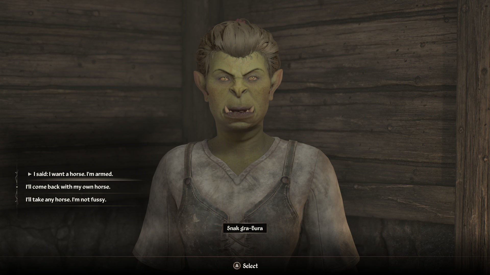 oblivion remastered snak gra-bura want a horse and am armed conversation