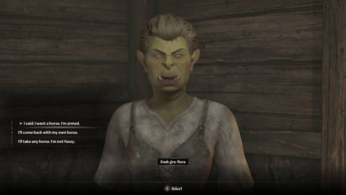 oblivion remastered snak gra-bura want a horse and am armed conversation