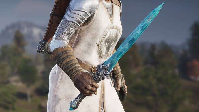 A player holding Chillrend in Oblivion Remastered.