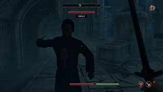 The Necromancer Jalbert inside Vilverin in Oblivion Remastered.