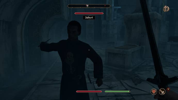 Necromancer Jalbert at Vilverin, Oblivion Remastered.