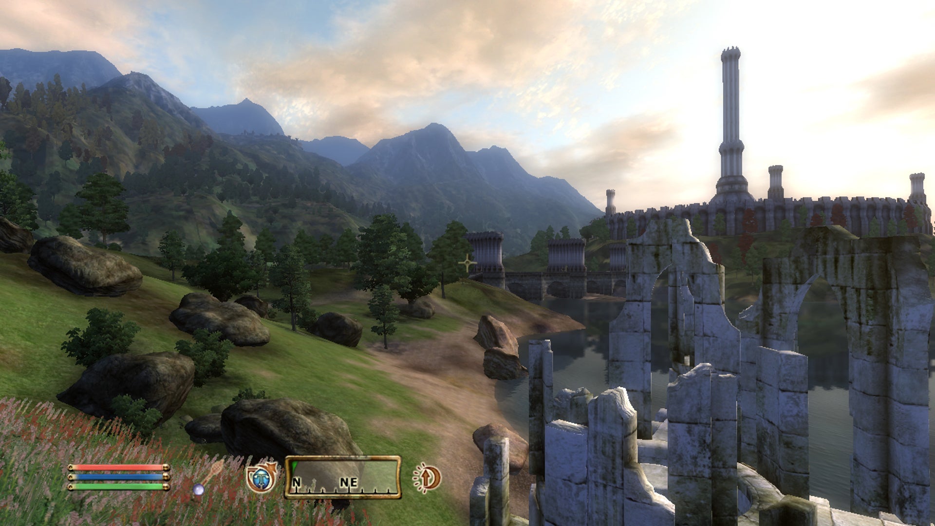 A view of the Imperial City in Oblivion. - 1