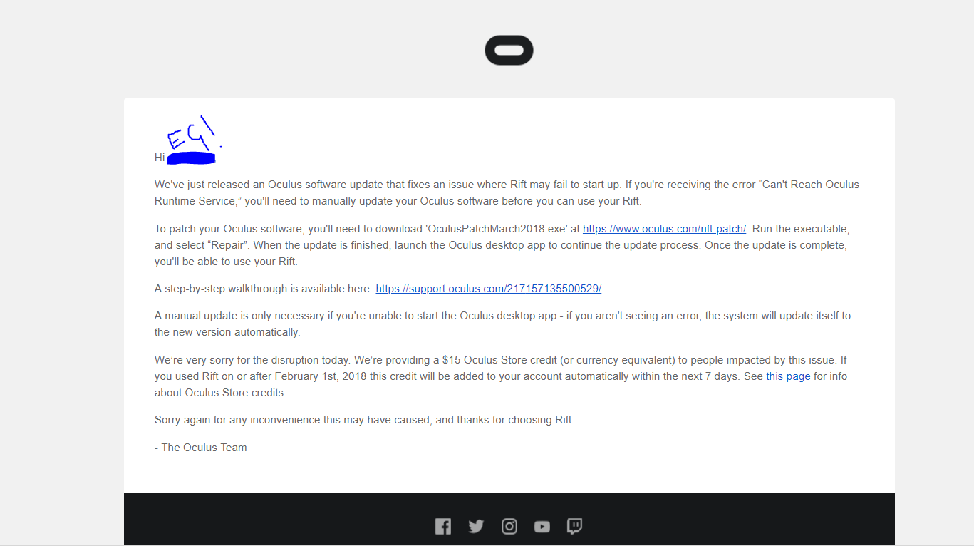 Oculus Rift headsets have reportedly stopped working across the globe ...
