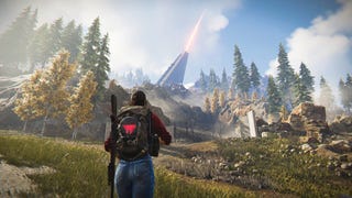 The player walks towards a Monolith in Once Human