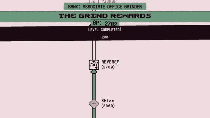 Earning Grind Points and getting near to unlocking the “Reverse” skill in One BTN Bosses.