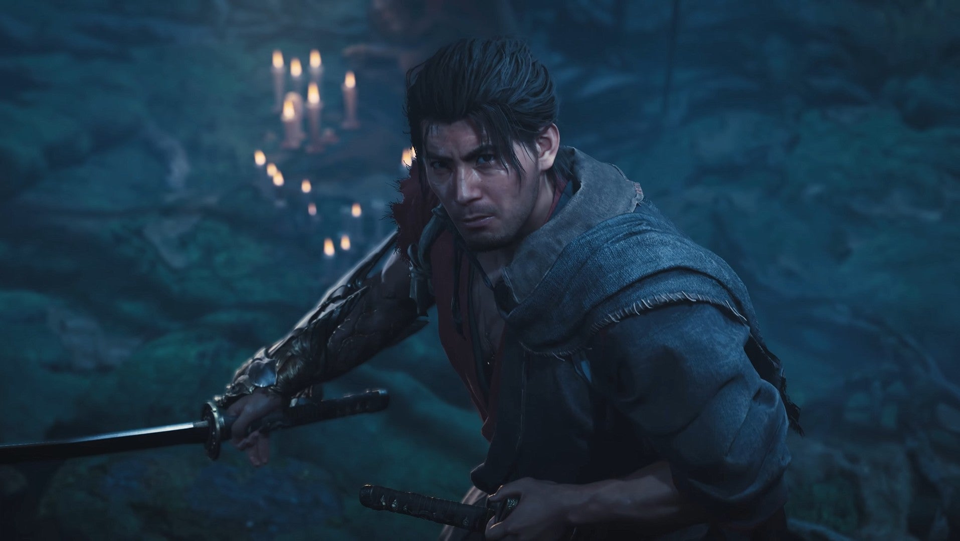 Sword man in Onimusha: Way Of The Sword wields his sword. - 1