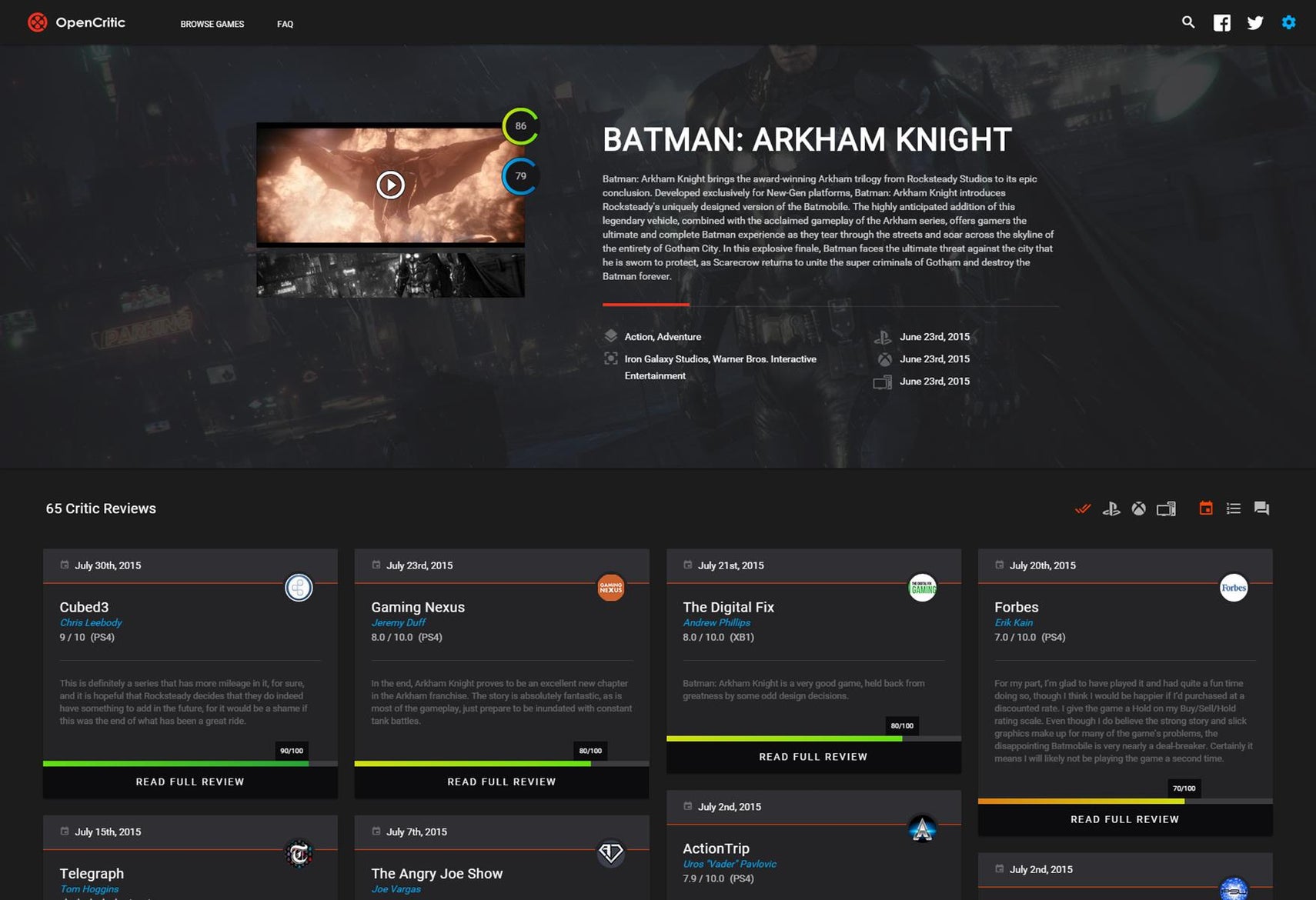 Opencritic Mighty OpenCritic is a games-only Metacritic rival that aims to change the way ...