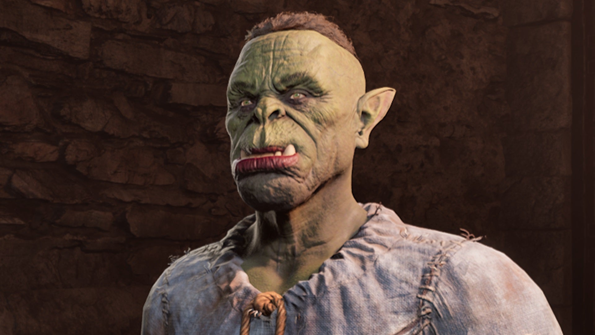An orc with green skin and small tusks in The Elder Scrolls IV: Oblivion Remastered. - 11