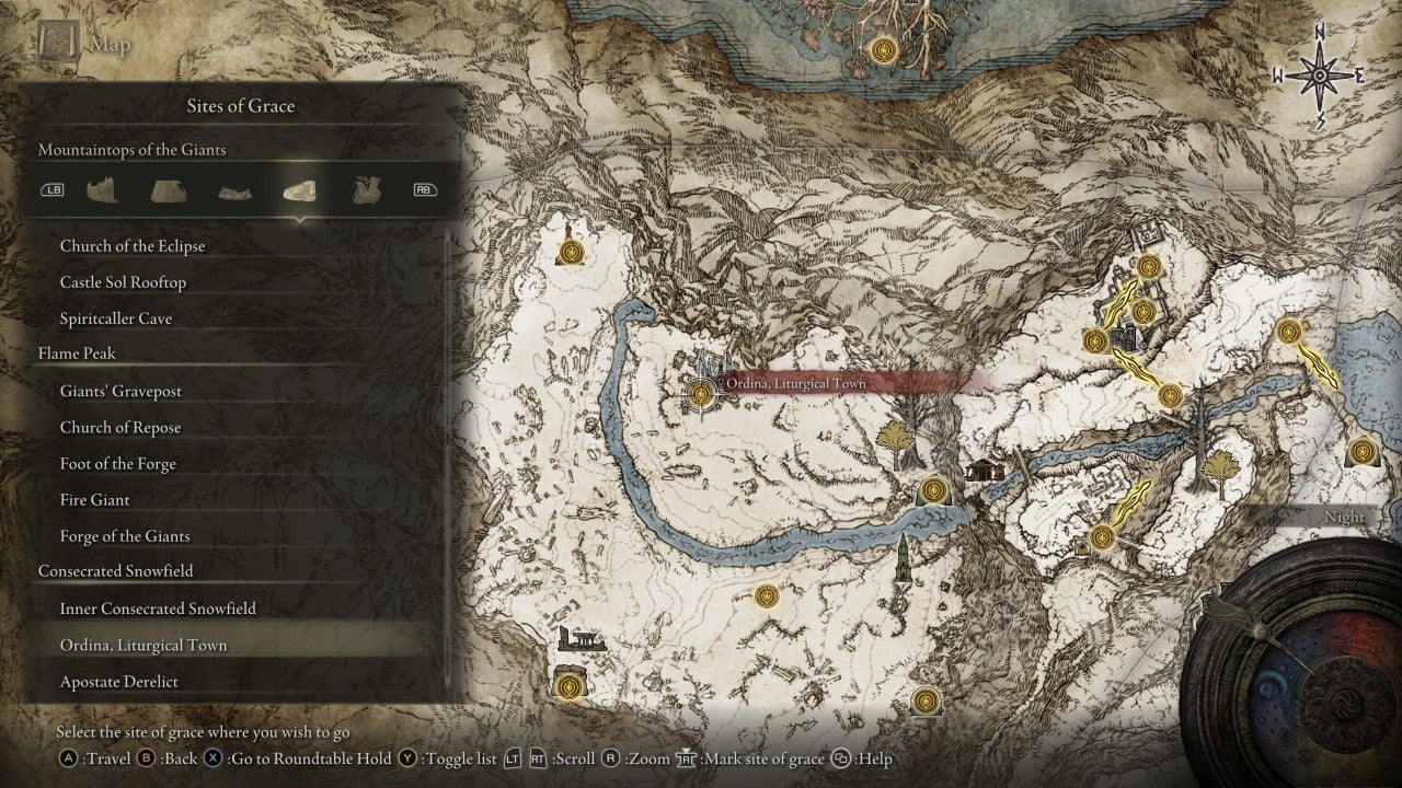 Ordina Liturgical Town Grace in Elden Ring