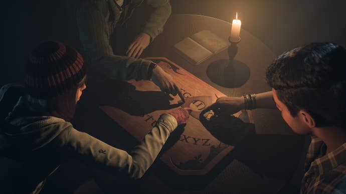 Ouija board escapades in Until Dawn
