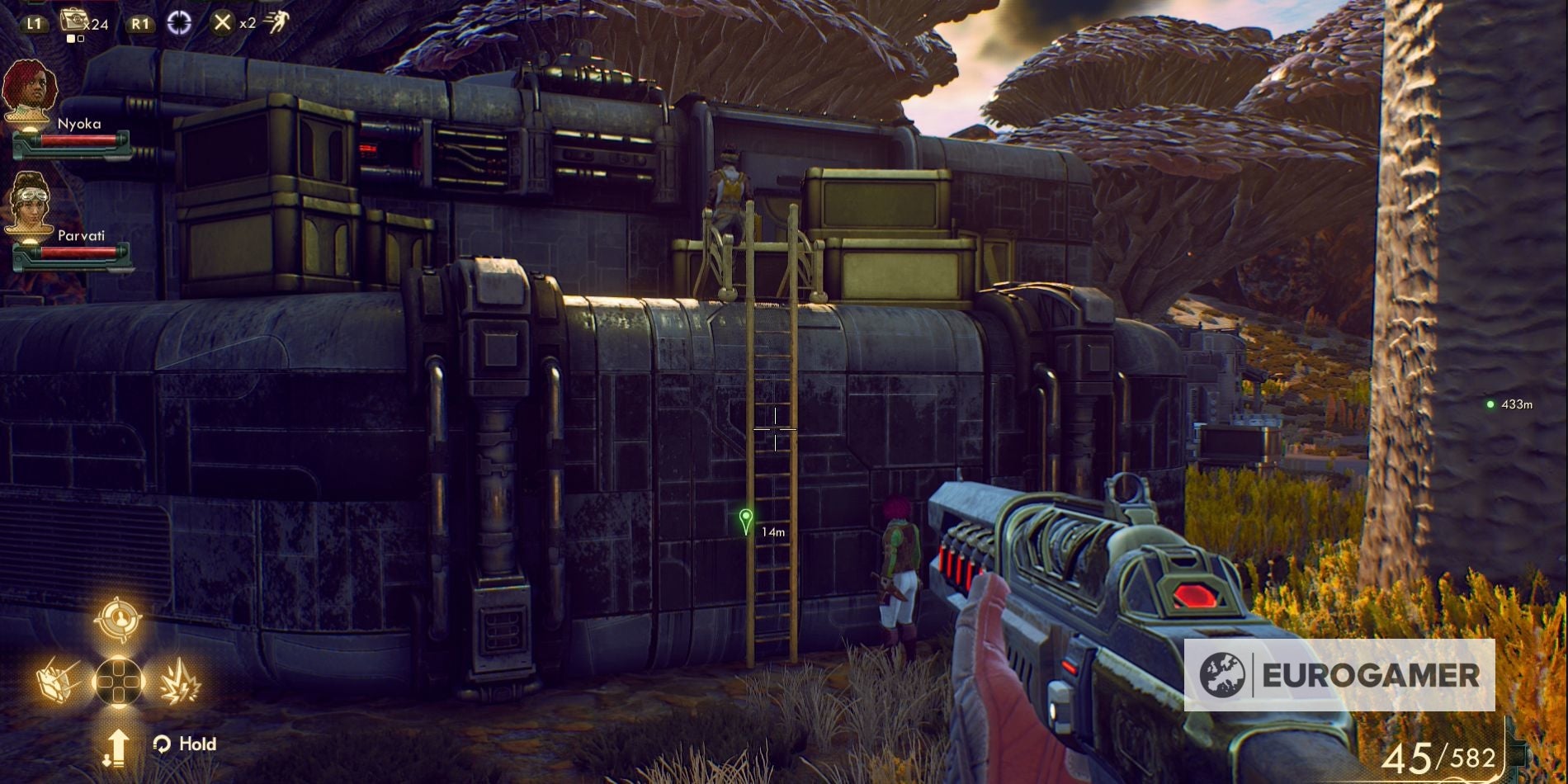 The Outer Worlds Weapons From the Void mission finding the