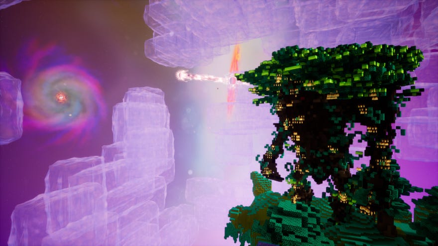 A giant tree monster in an Outerverse screenshot.