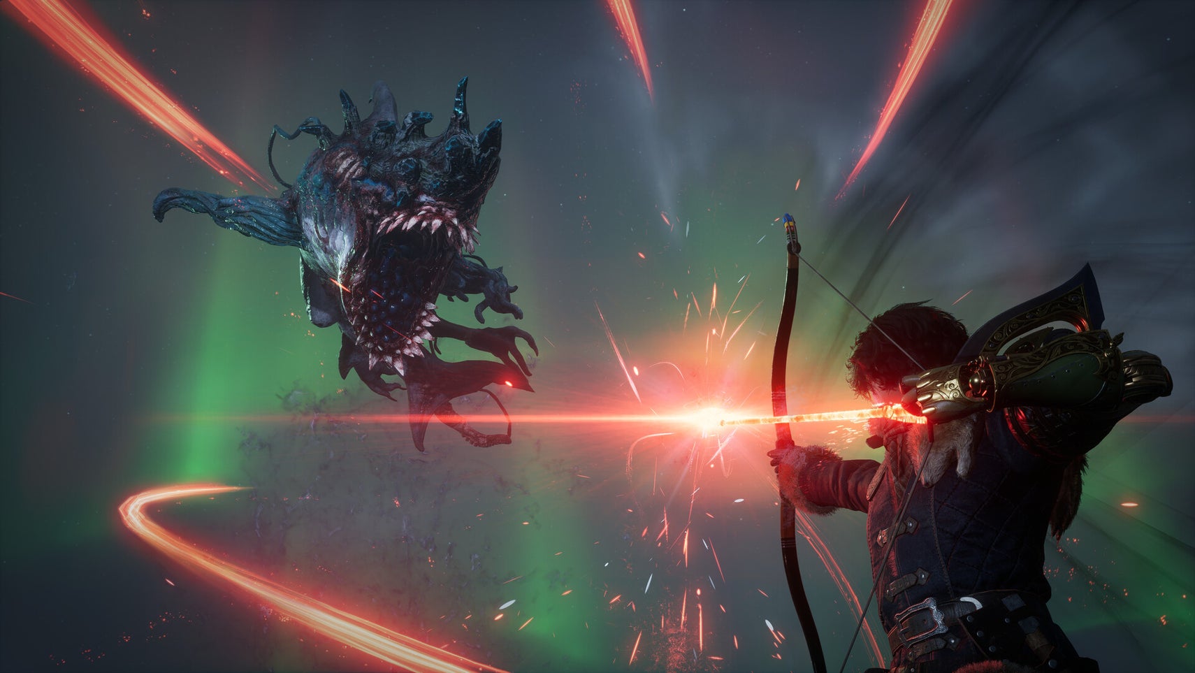 Using a magical bow in the Lies of P: Overture DLC