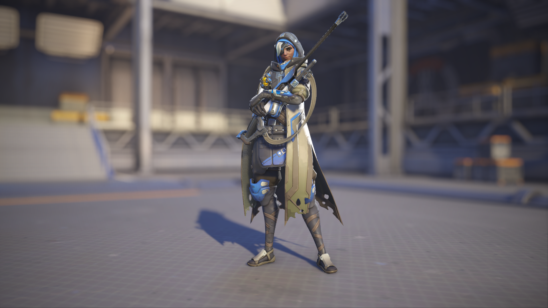 Ana models her default Overwatch 1 skin in Overwatch 2.