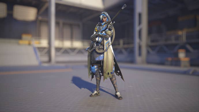 Ana models her default Overwatch 1 skin in Overwatch 2.
