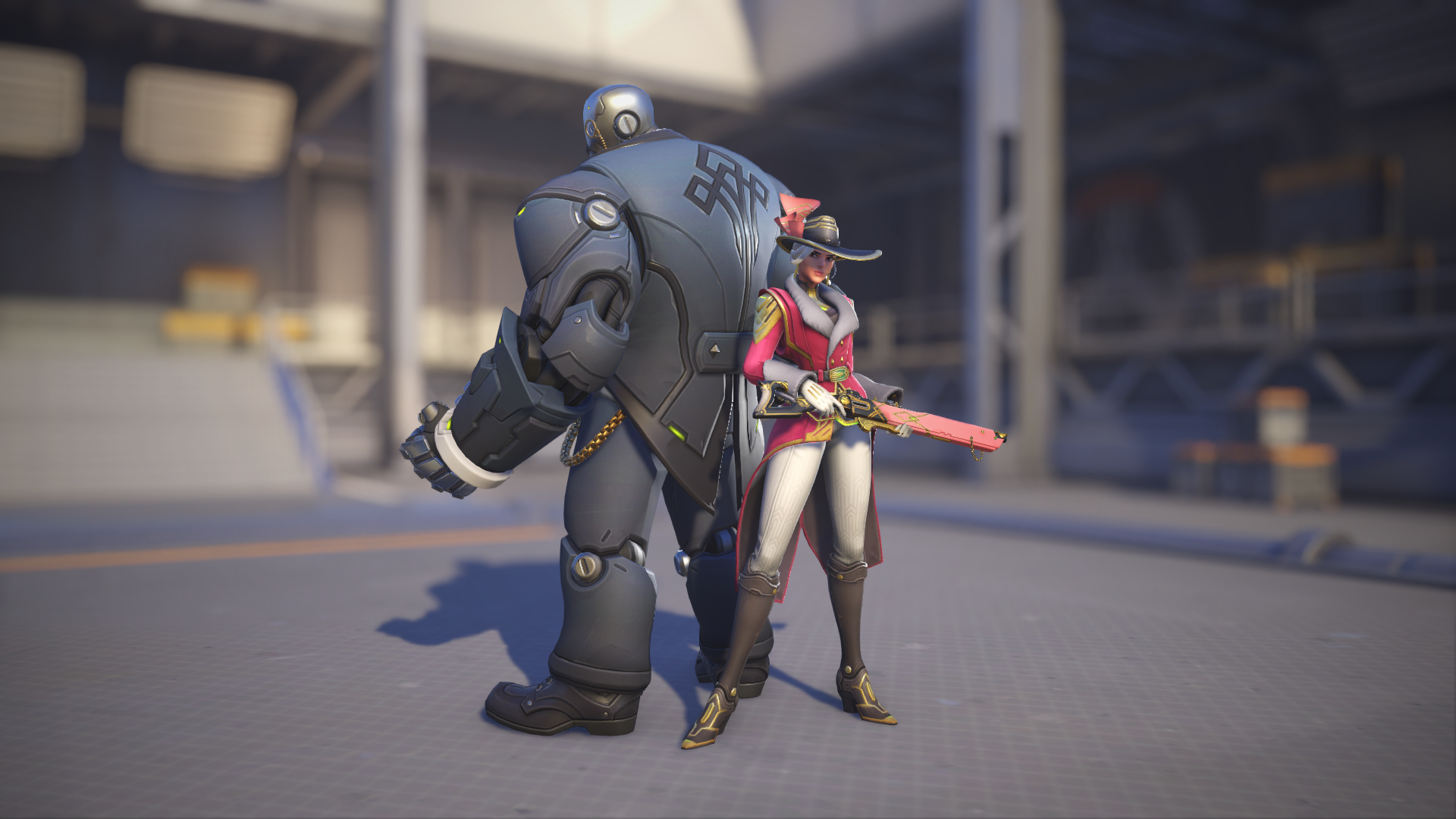 Ashe models her Socialite skin in Overwatch 2.