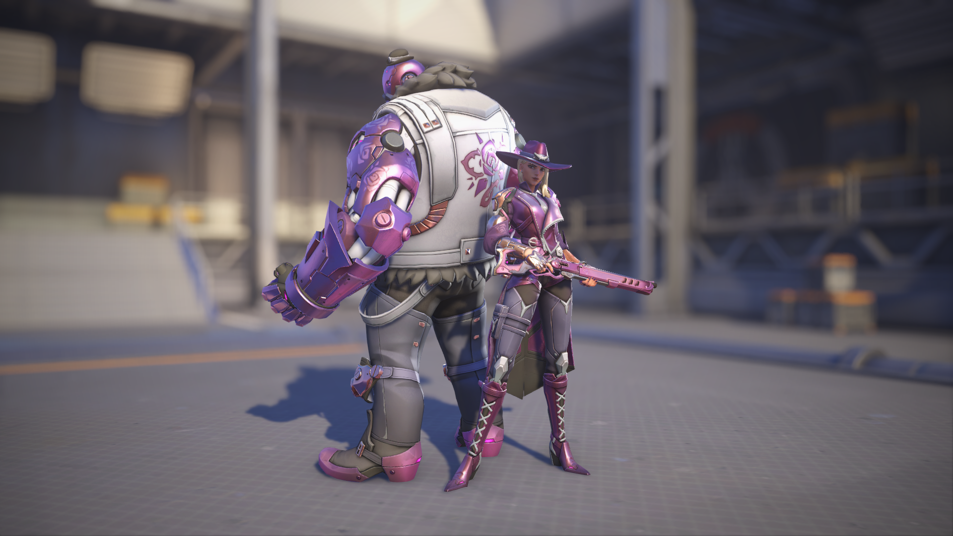 Ashe models her Thorn skin in Overwatch 2.