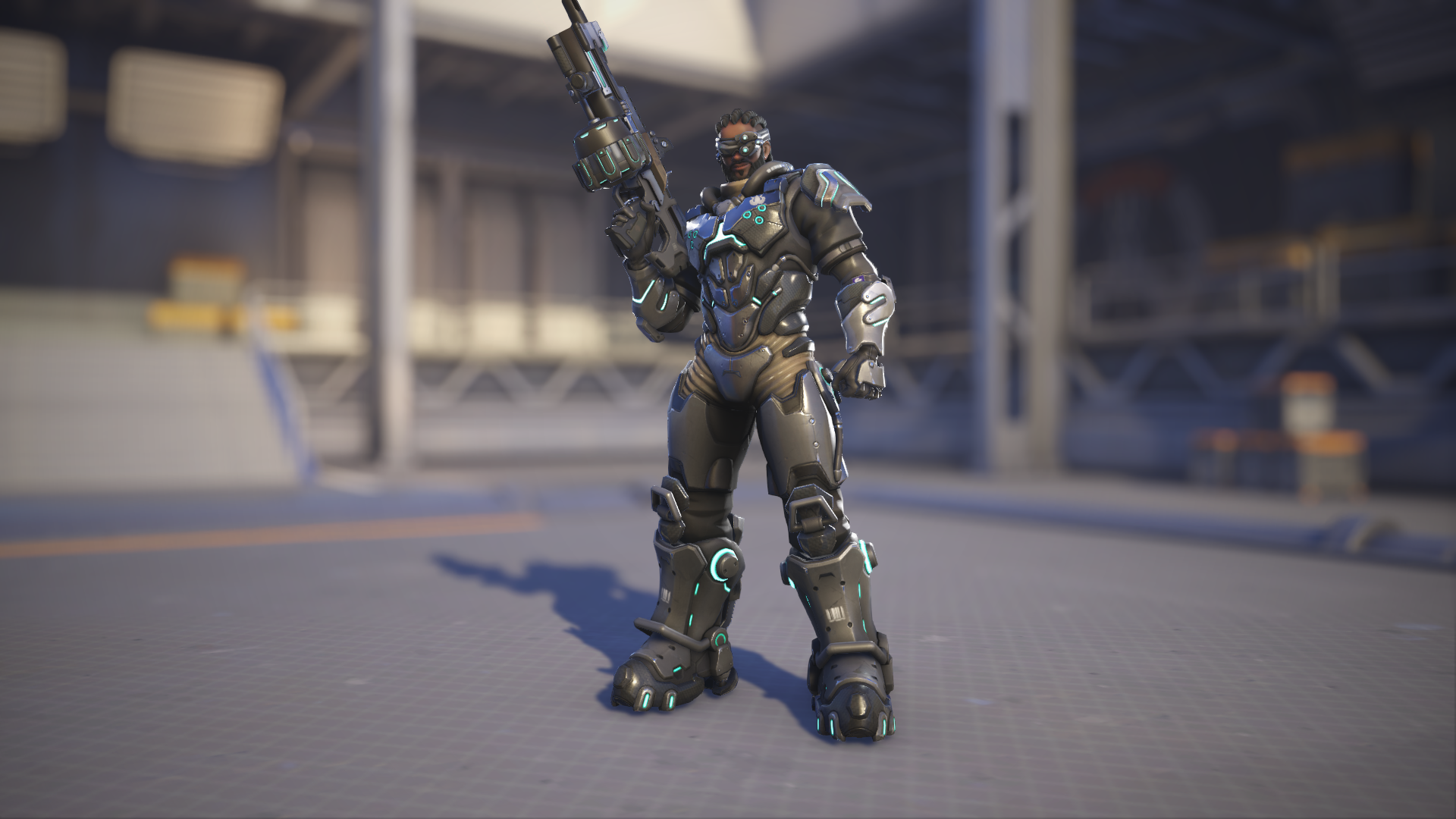 Baptiste models his Spec Ops skin in Overwatch 2.