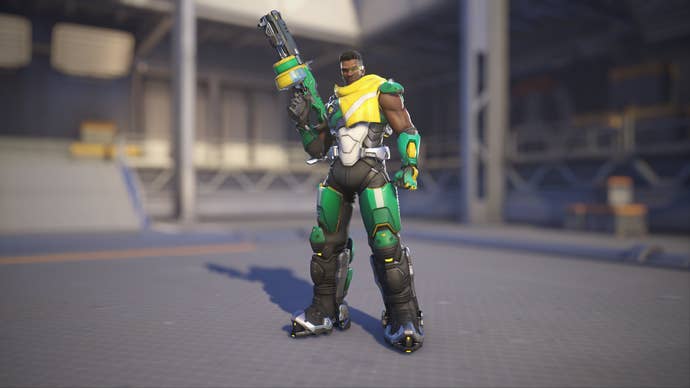 Baptiste models his Vèt skin in Overwatch 2.