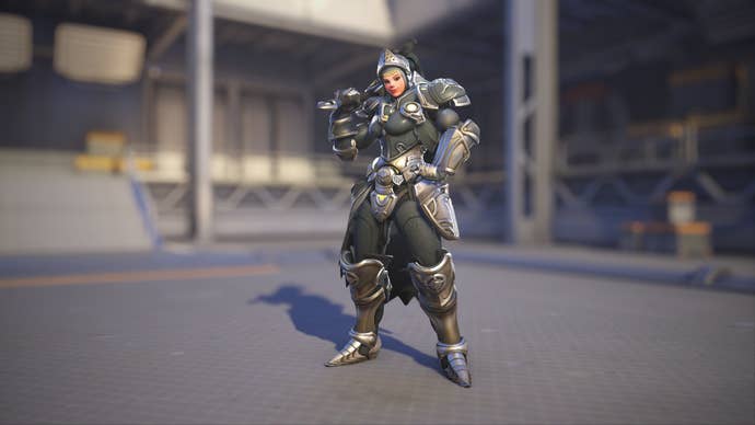 Brigitte models her Máni skin in Overwatch 2.