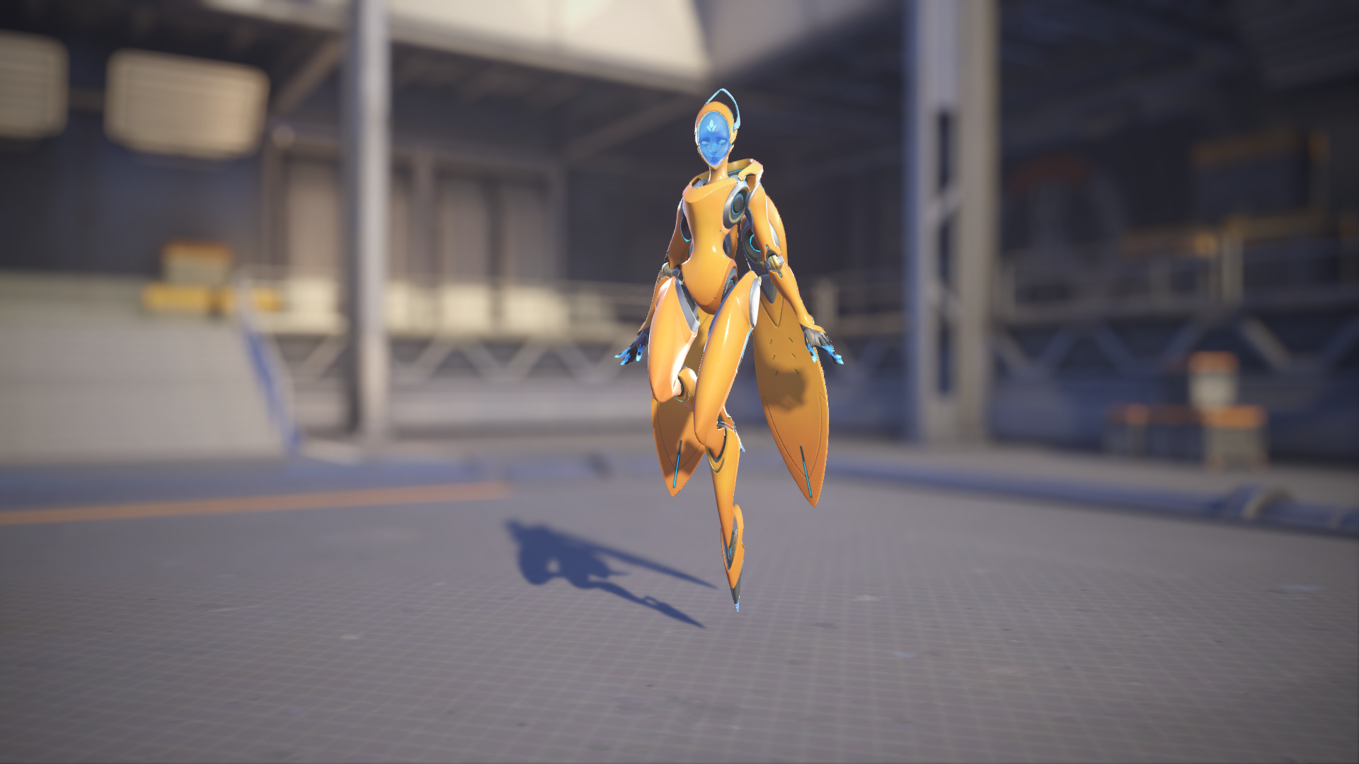 Echo models her Papaya skin in Overwatch 2.