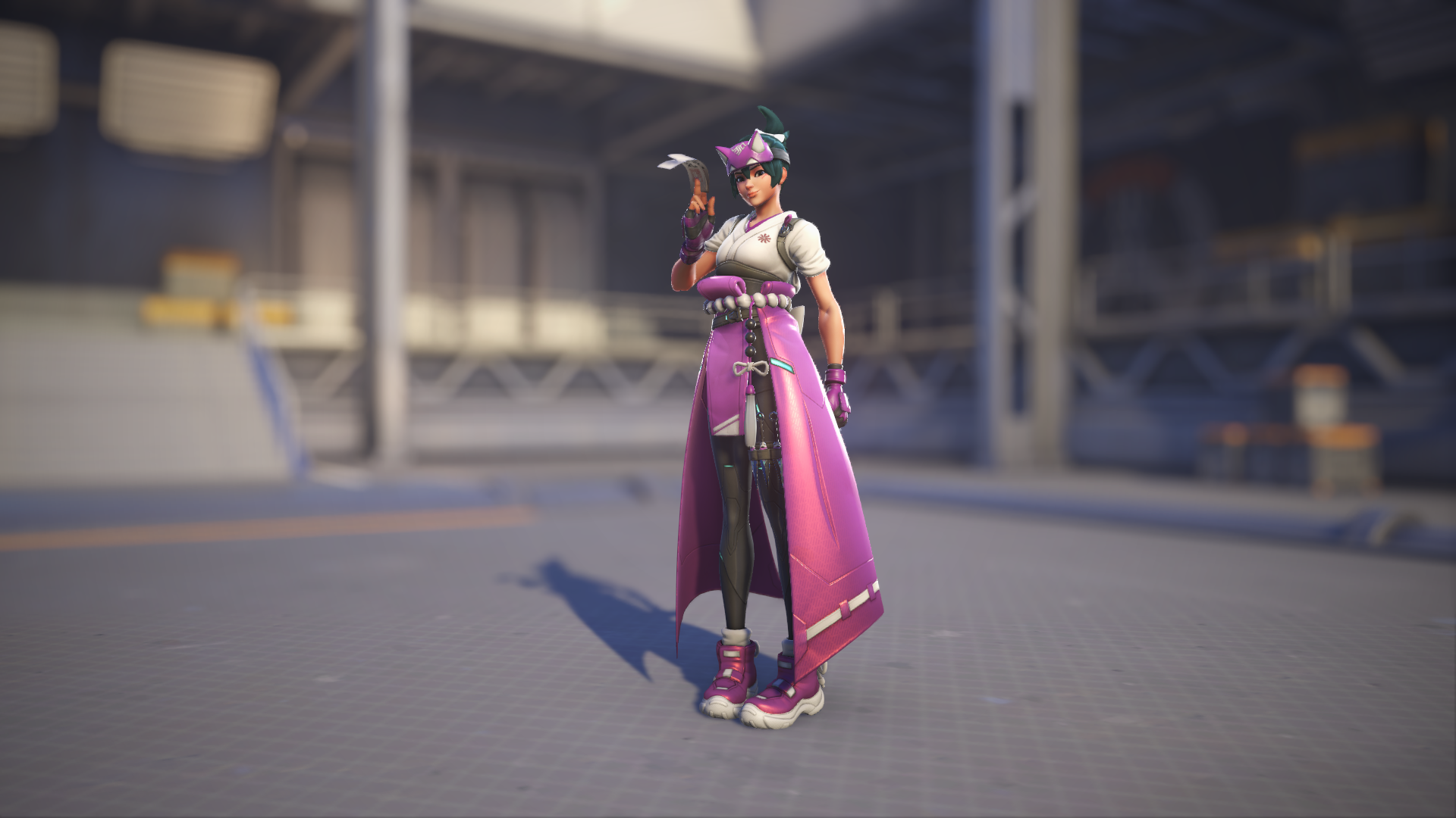 Kiriko models her Fuji skin in Overwatch 2.