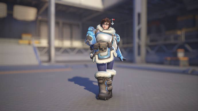 Mei models her Overwatch 1 skin in Overwatch 2.
