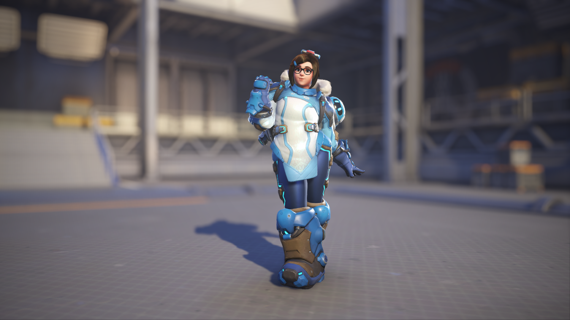 Mei models her default Overwatch 2 skin.