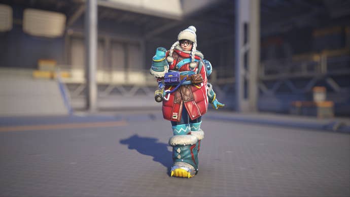 Mei models her Ecopoint: Antarctica skin in Overwatch 2.