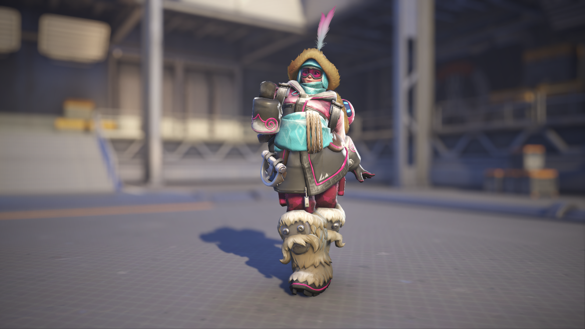 Mei models her Abominable skin in Overwatch 2.