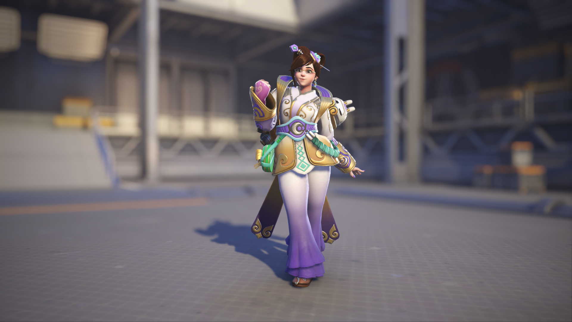 Mei models her Chang&rsquo;e skin in Overwatch 2.