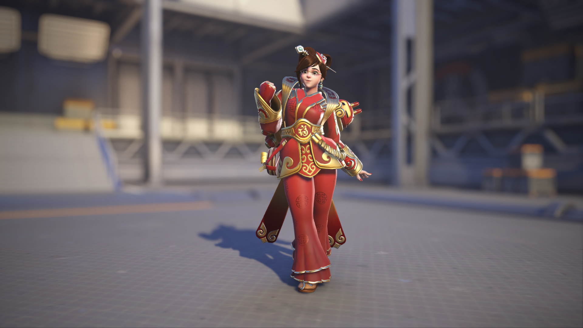 Mei models her Luna skin in Overwatch 2.