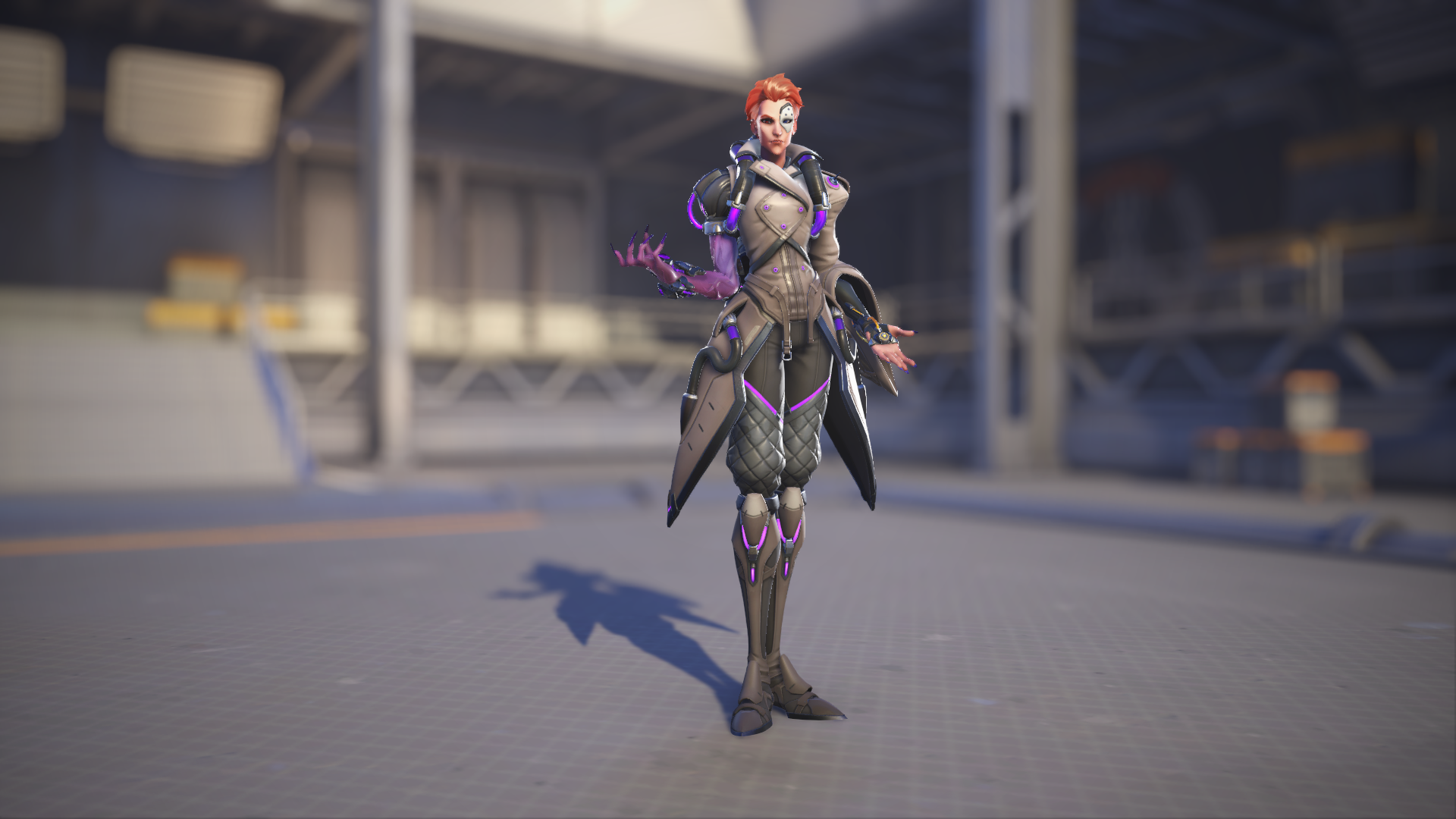 Moira models her Overwatch 2 default skin.